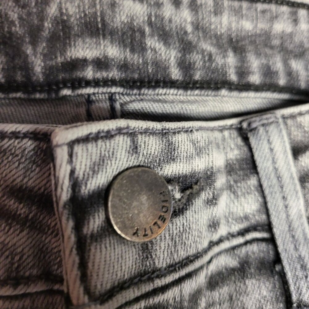FIDELITY DENIM Juniper Crop Cropped Flare Women's Jeans Denim Surfire Grey SZ 27 - Picture 6 of 16